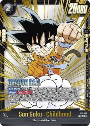 Son Goku : Childhood (Gold) (FP-049) - Fusion World Promotion Cards and Packs Holofoil