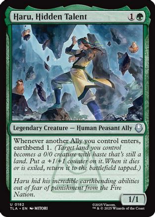 Haru, Hidden Talent (TLA-182) - Avatar: The Last Airbender Foil