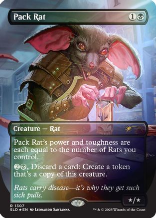 Pack Rat (1307) (Rainbow Foil) (SLD-1307) - Secret Lair Drop Series Foil