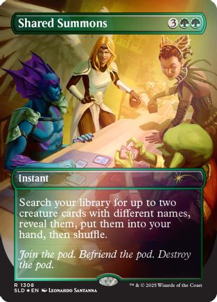 Shared Summons (Rainbow Foil) (SLD-1308) - Secret Lair Drop Series Foil