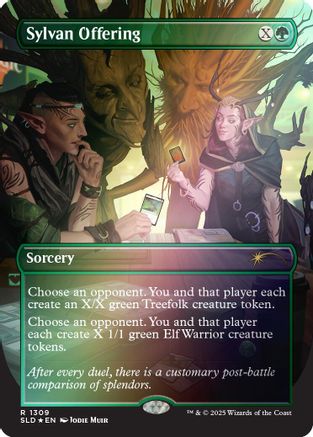 Sylvan Offering (Rainbow Foil) (SLD-1309) - Secret Lair Drop Series Foil