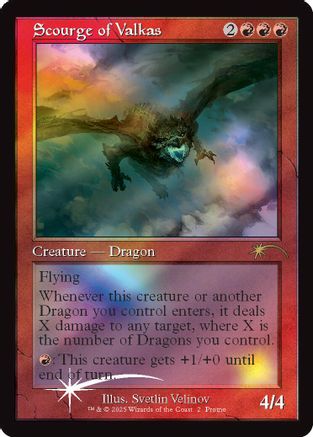 Scourge of Valkas (Retro Frame) (MFP-002) - Secret Lair Drop Series Foil