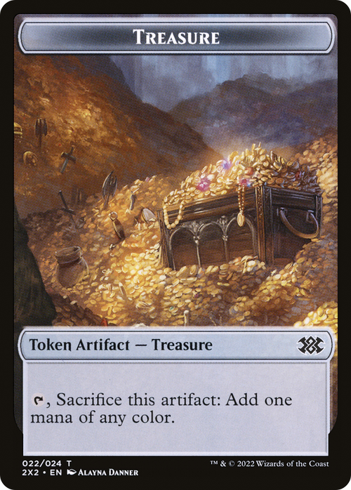 Treasure (T2X2-022) - Double Masters 2022 Tokens Foil