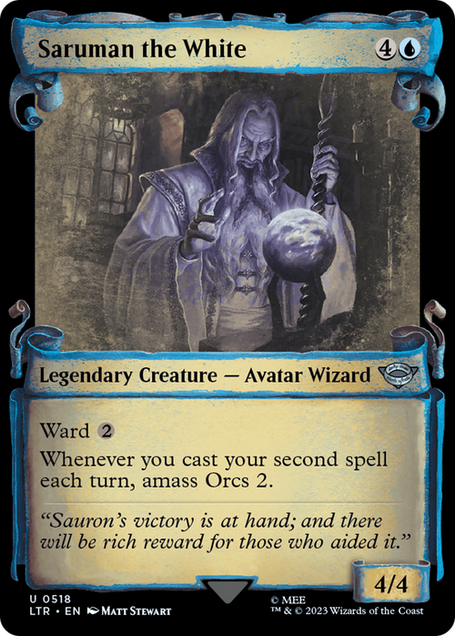 Saruman the White (Showcase Scrolls) (LTR-518) - The Lord of the Rings: Tales of Middle-earth: (Showcase)