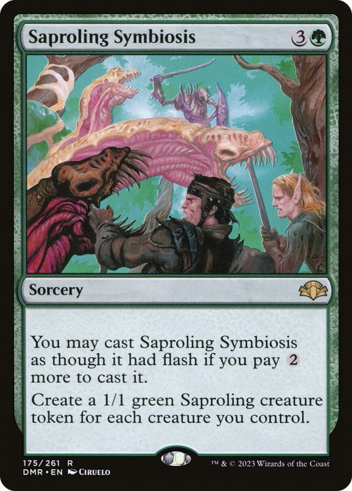 Saproling Symbiosis (DMR-175) - Dominaria Remastered