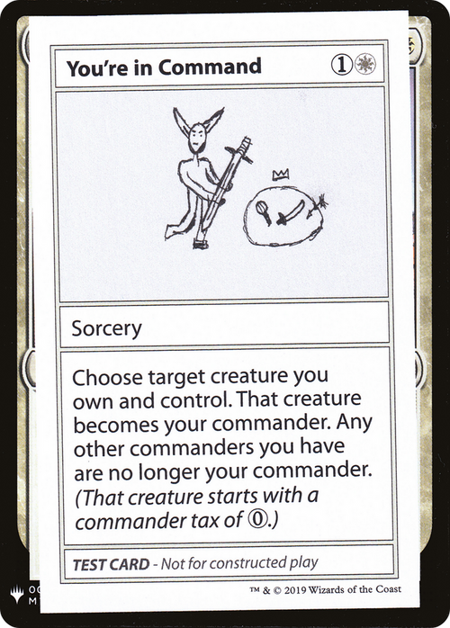 You're In Command (CMB1-015) - Mystery Booster Playtest Cards 2019