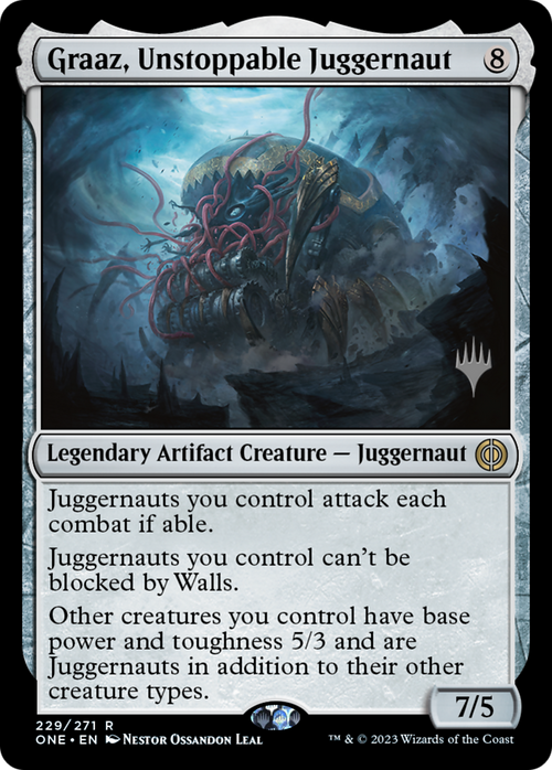 Graaz, Unstoppable Juggernaut (PPONE-229) - Phyrexia: All Will Be One Promos