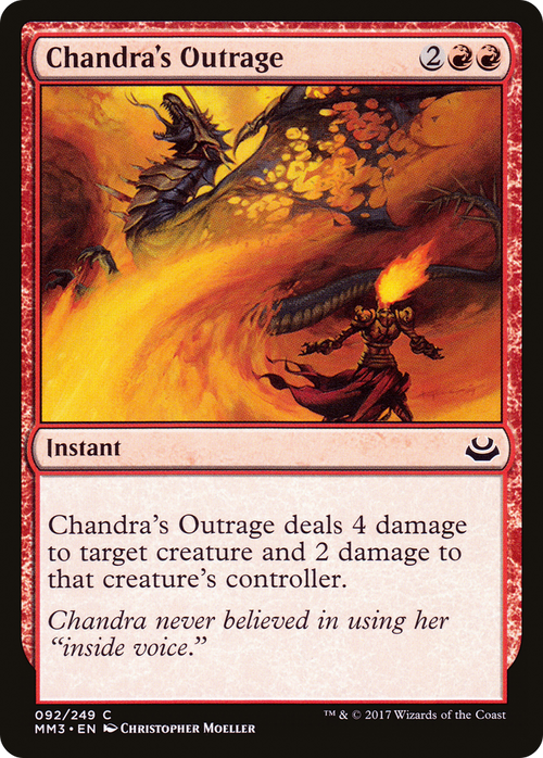 Chandra's Outrage (MM3-092) - Modern Masters 2017 Foil