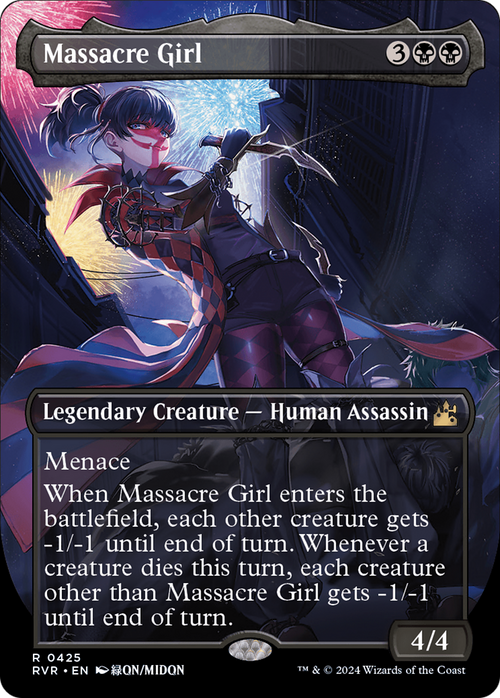 Massacre Girl (Anime Borderless) (RVR-425) - Ravnica Remastered Foil