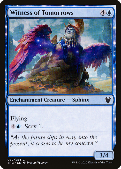 Witness of Tomorrows (THB-082) - Theros Beyond Death: (enchantment) Foil