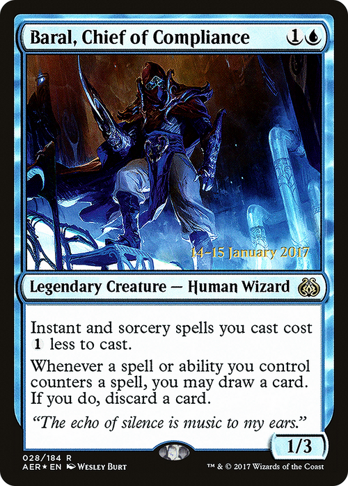 Baral, Chief of Compliance (PRE-28S) - Aether Revolt Promos Foil