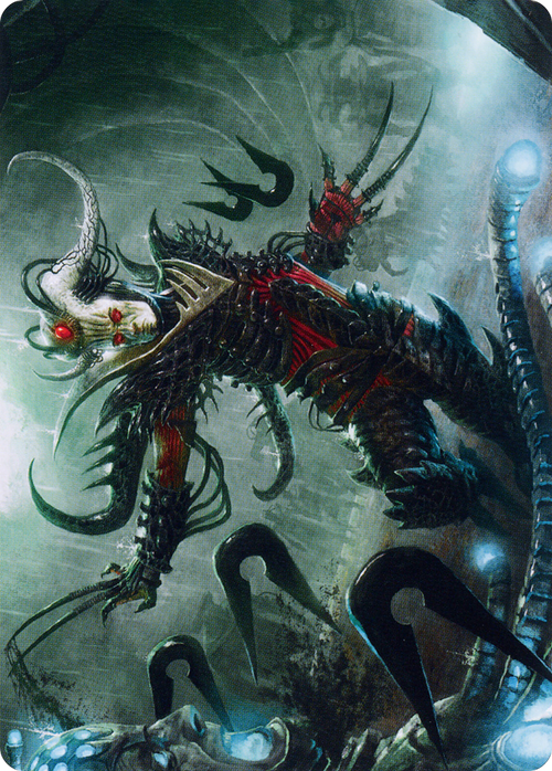 Vraan, Executioner Thane // Vraan, Executioner Thane (AONE-024) - Phyrexia: All Will Be One Art Series (Borderless) Foil
