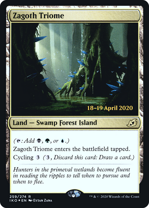 Zagoth Triome (PRE-259S) - Ikoria: Lair of Behemoths Promos Foil