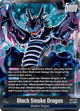 Black Smoke Dragon (FB07-030) - Wish For Shenron Holofoil