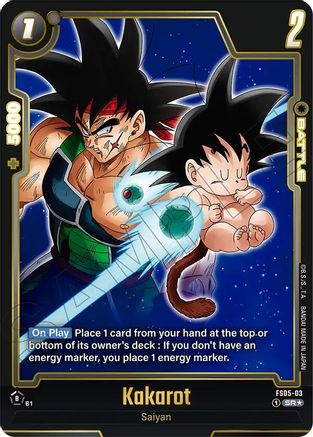 Kakarot (Alternate Art) (FS05-03) - Starter Deck 5 Bardock Alternate Art Reprints Holofoil