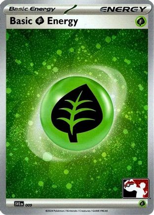 Basic Grass Energy (Cosmos Holo) 009  - Holofoil Prize Pack Series Cards - Common