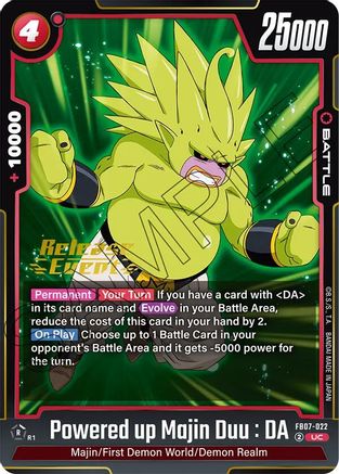 Powered up Majin Duu : DA (FB07-022) - Wish For Shenron Release Event Cards