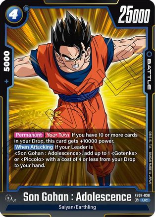 Son Gohan : Adolescence (FB07-036) - Wish For Shenron Release Event Cards