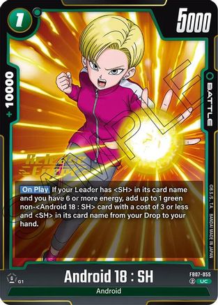 Android 18 : SH (FB07-055) - Wish For Shenron Release Event Cards