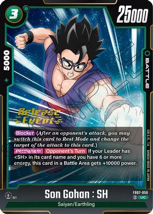 Son Gohan : SH - FB07-056 (FB07-056) - Wish For Shenron Release Event Cards