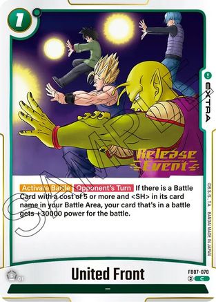 United Front (FB07-070) - Wish For Shenron Release Event Cards