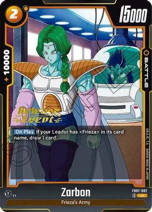 Zarbon (FB07-082) - Wish For Shenron Release Event Cards