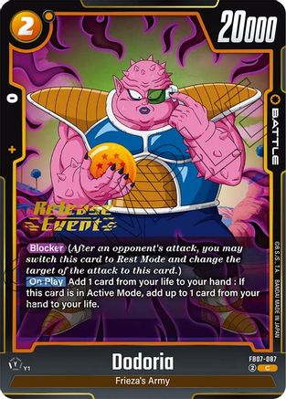 Dodoria (FB07-087) - Wish For Shenron Release Event Cards