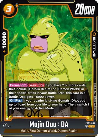 Majin Duu : DA (FB07-091) - Wish For Shenron Release Event Cards