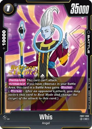 Whis (FB07-098) - Wish For Shenron Release Event Cards