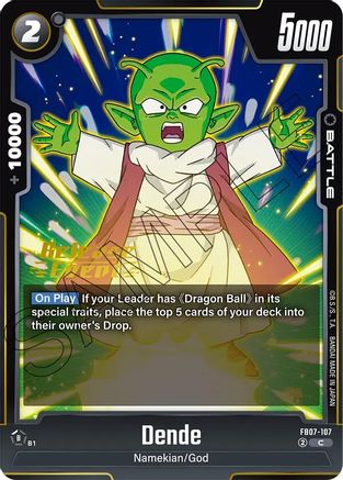 Dende (FB07-107) - Wish For Shenron Release Event Cards