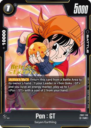 Pan : GT (FB07-110) - Wish For Shenron Release Event Cards