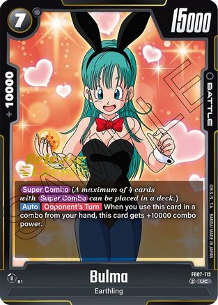 Bulma - FB07-113 (FB07-113) - Wish For Shenron Release Event Cards