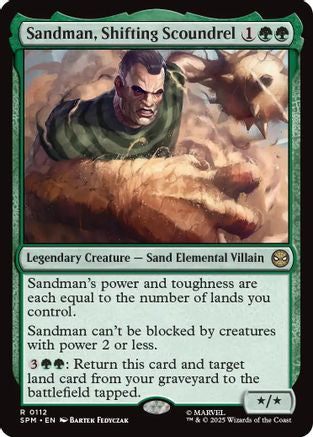 Sandman, Shifting Scoundrel (SPM-112) - Marvel's Spider-Man Foil