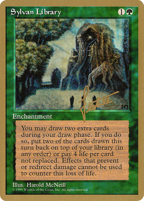 Sylvan Library - 1996 Bertrand Lestree (4ED) (WCD-) - Pro Tour Collector Set