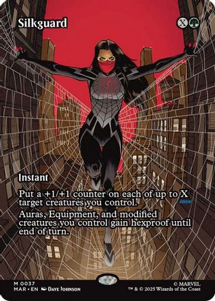 Silkguard (Borderless) (MAR-037) - Marvel Eternal-Legal Foil