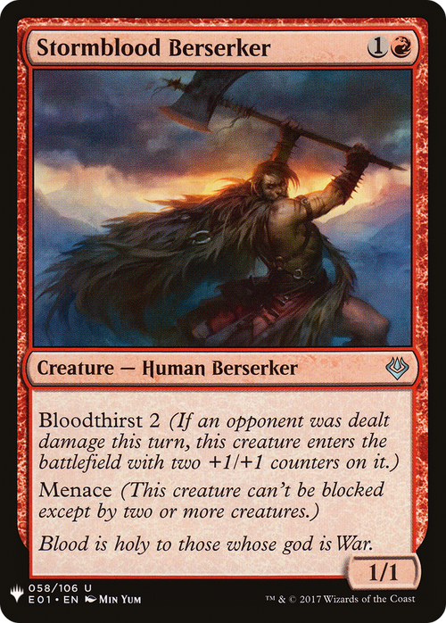 Stormblood Berserker (LIST-E01-58) - The List