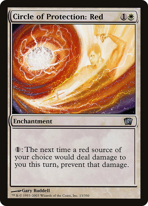 Circle of Protection: Red (8ED-013) - 8th Edition Foil