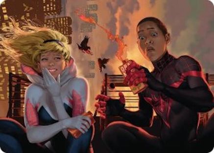 Heroes' Hangout Art Card (AASPM-014) - Art Series: Marvel's Spider-Man