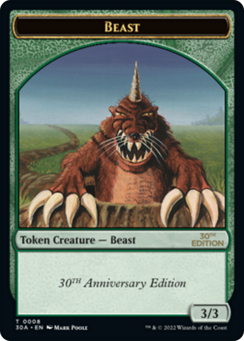 Beast Token (30A-008) - 30th Anniversary Tokens