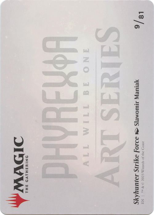 Skyhunter Strike Force // Skyhunter Strike Force (AONE-009) - Phyrexia: All Will Be One Art Series (Borderless) Foil