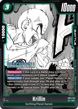 Krillin (SB02-034) - Manga Booster 02 Holofoil