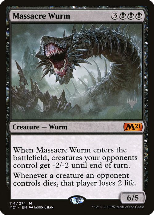 Massacre Wurm (PPM21-114P) - Core Set 2021 Promos Foil