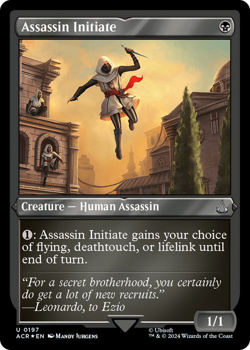 Assassin Initiate (Foil Etched) (ACR-197) - Assassin's Creed Foil