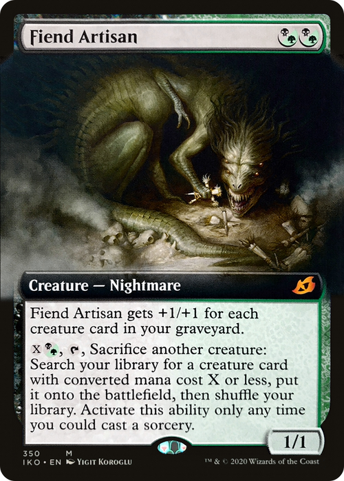 Fiend Artisan (Extended Art) (IKO-350) - Ikoria: Lair of Behemoths: (Extended Art)