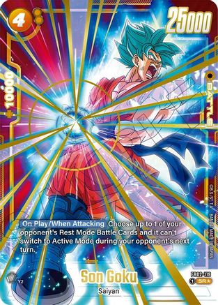Son Goku - FB02-119 (Gold) (FB02-119) - Fusion World Promotion Cards and Packs Holofoil