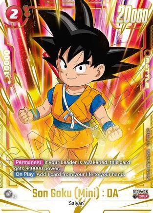 Son Goku (Mini) : DA - FB04-012 (Gold) (FB04-012) - Fusion World Promotion Cards and Packs Holofoil