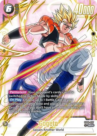 Gogeta - FB06-097 (Gold) (FB06-097) - Fusion World Promotion Cards and Packs Holofoil