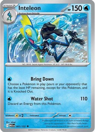 Inteleon 041/132  ME01 Mega Evolution - Uncommon
