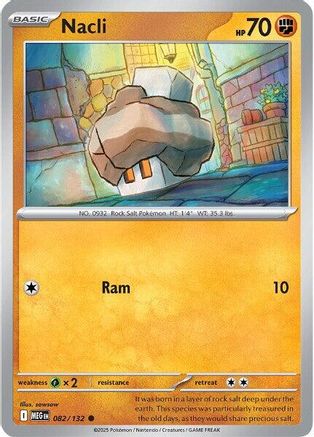 Nacli 082  - Reverse Holofoil ME01 Mega Evolution - Common