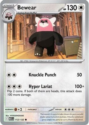 Bewear 112  ME01 Mega Evolution - Common